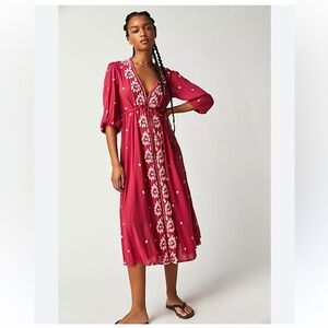 Free People Fable Midi dress. Size small